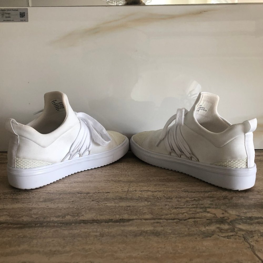 Women's White Steve Madden Fashion Sneakers Size 6.5 - Picture 9 of 9